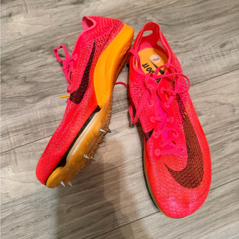 Nike Women's Track Spikes - Bright Pink with Orange Midsole